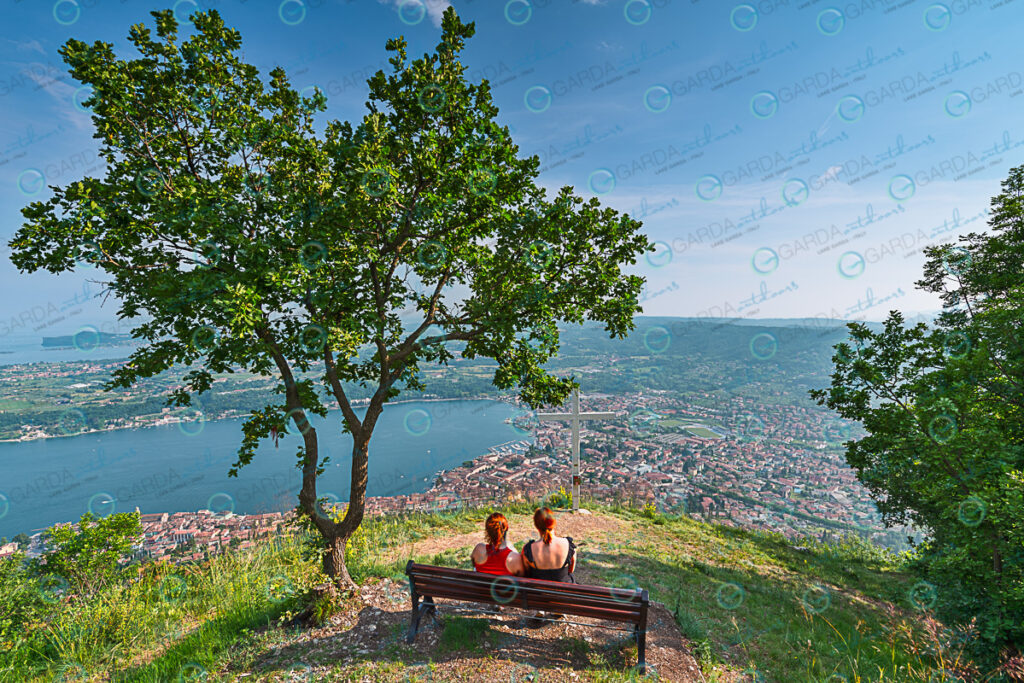 wiew point in S.Bartolomeo of Salò, with tourists