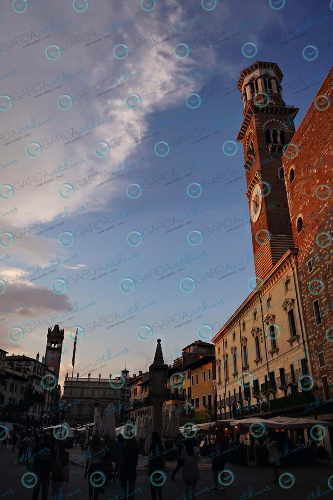 Verona – Piazza Erbe by sunset