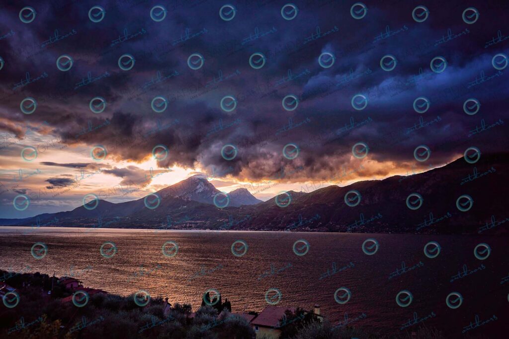 Sunset near Brenzone sul Garda