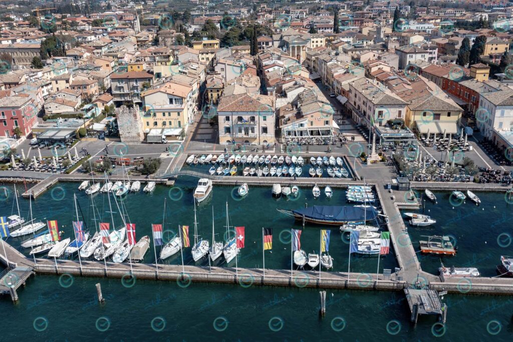 Bardolino – drone view of the port